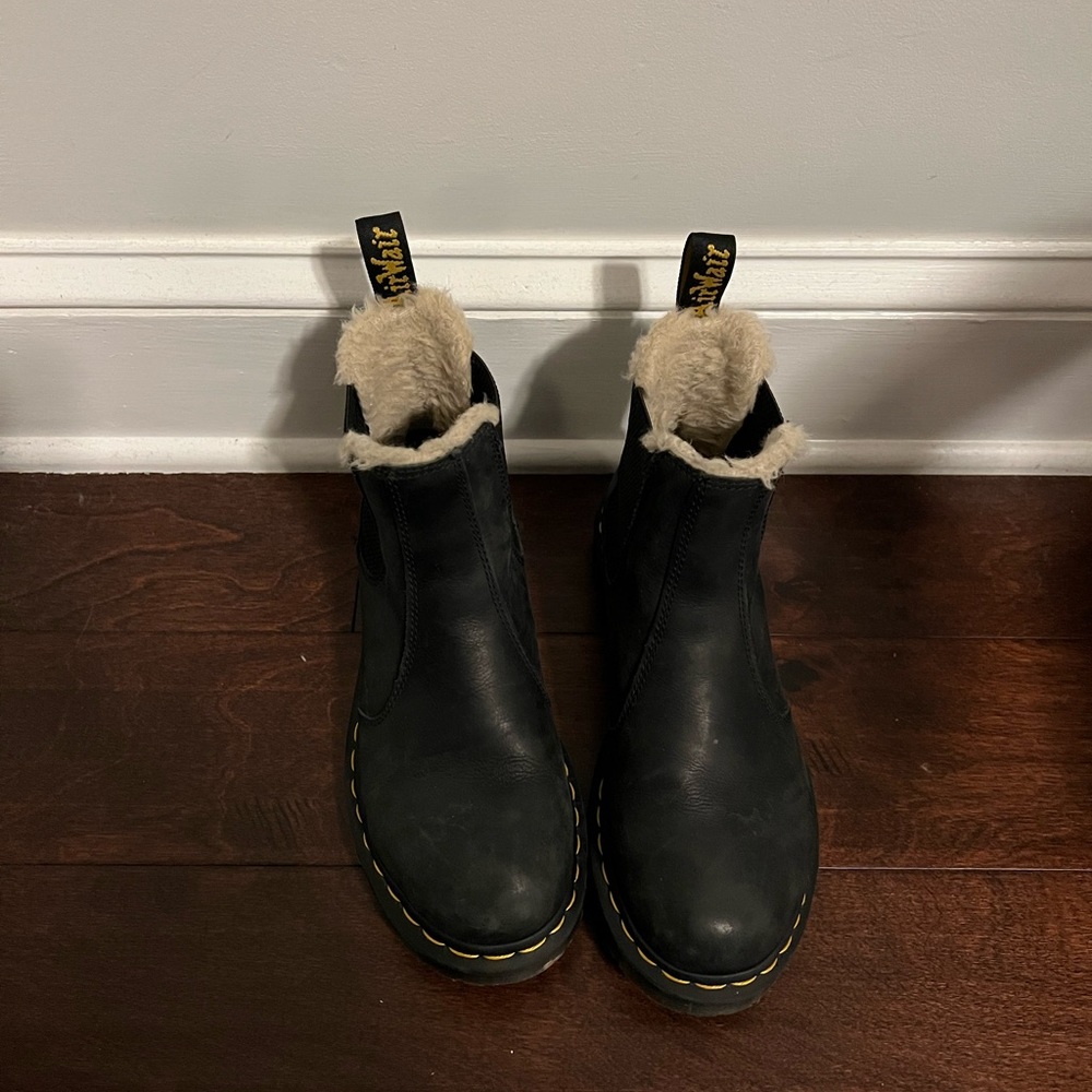 Doc martens with fur